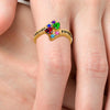 "Together Forever" Ring with Birthstones