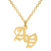 DOUBLE INITIAL GOTHIC NECKLACE