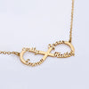 INFINITY FOUR NAME NECKLACE