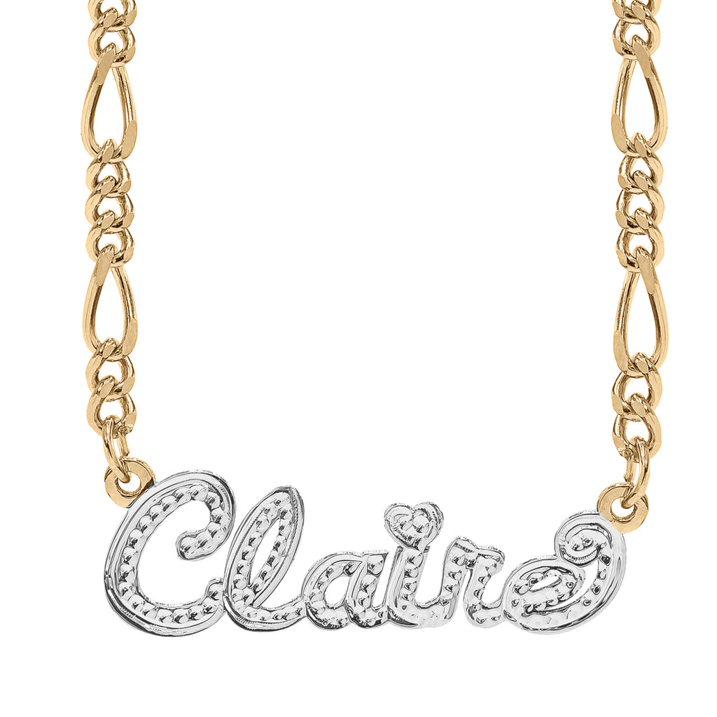 FROSTED SCRIPT NAME NECKLACE