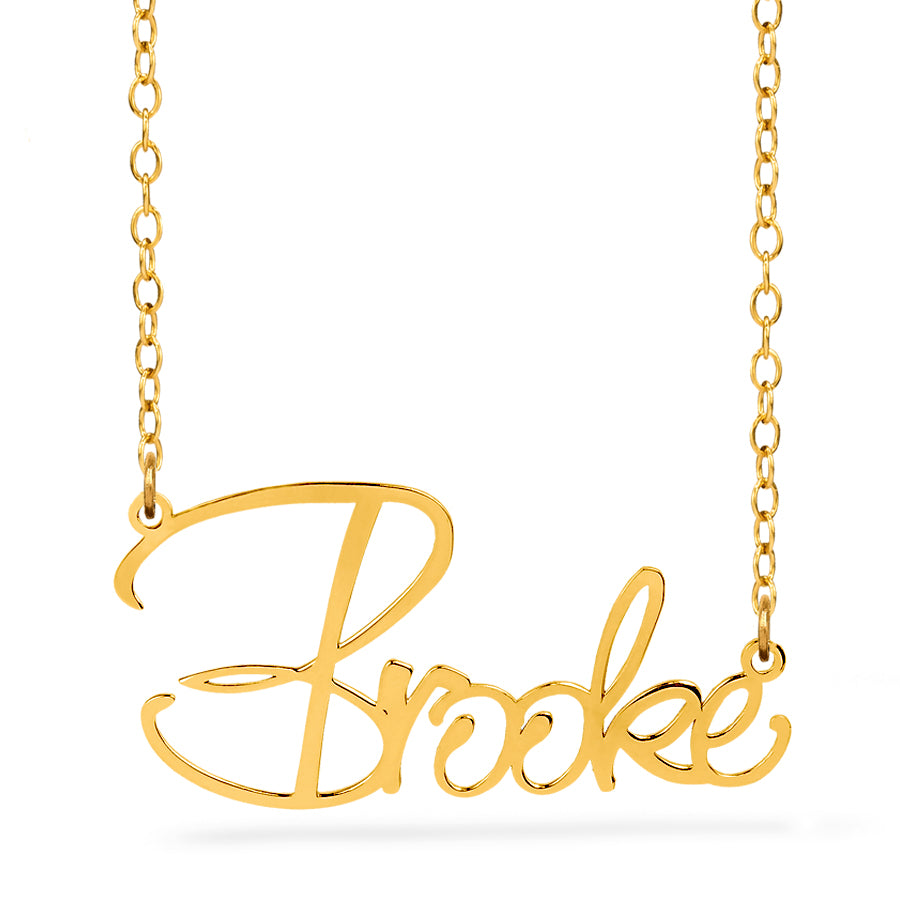 "Brooke Style" Name Plate Necklace