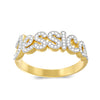 Script Name Ring with Cubic Zirconia Stones
