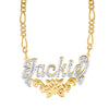Butterfly Double Name Necklace