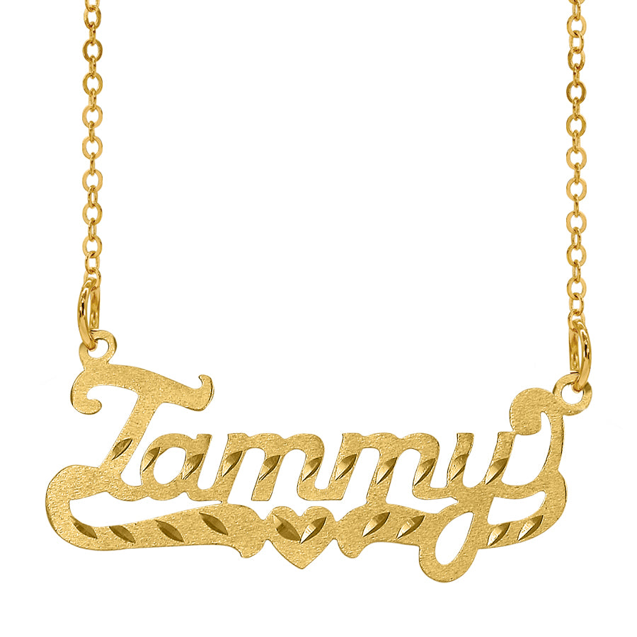 "Tammy" Name Pendant in Diamond cut