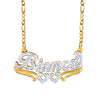 Double Nameplate "Bianca" Style Necklace