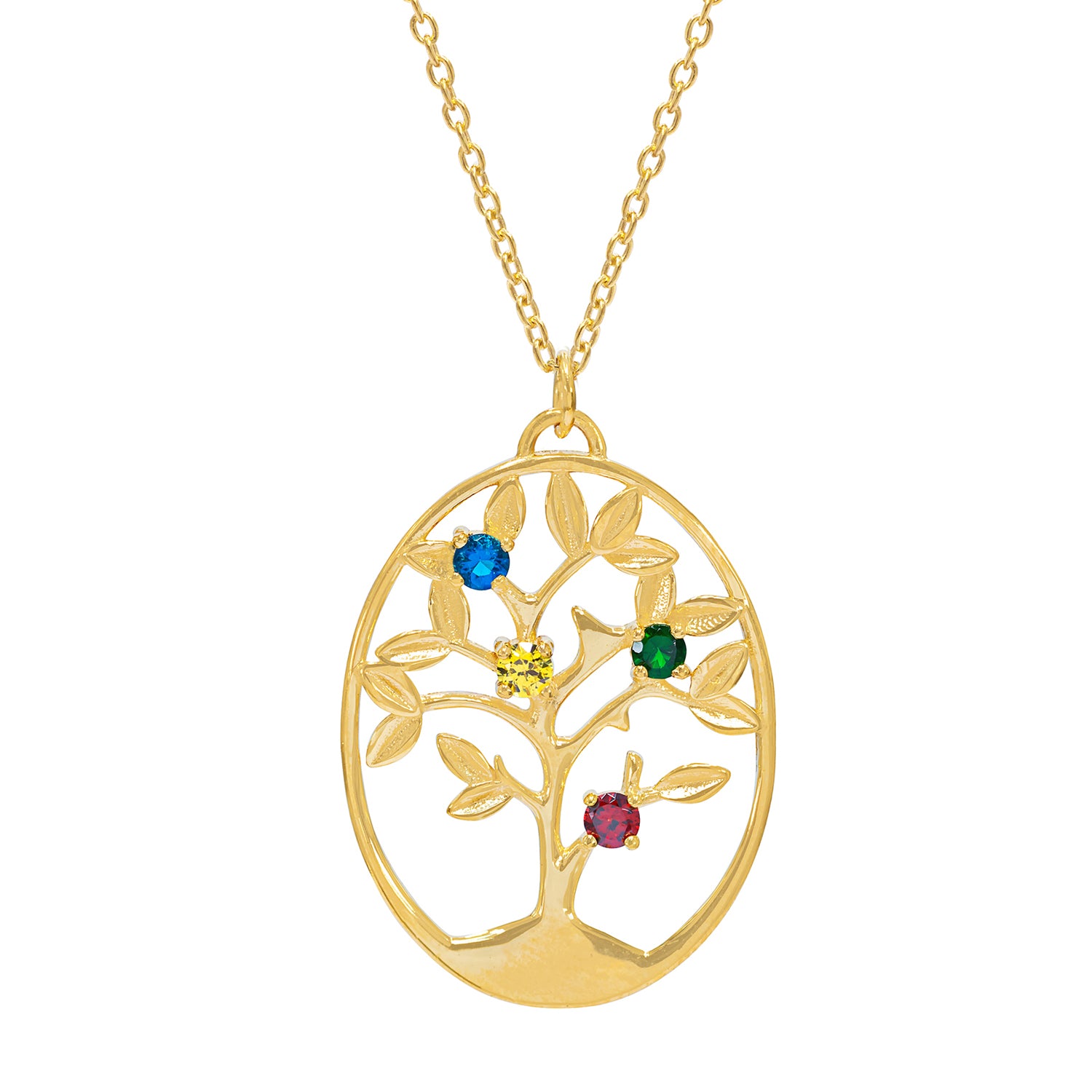 Round-Shaped Family Tree Necklace
