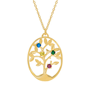 Round-Shaped Family Tree Necklace
