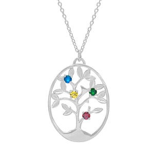 Round-Shaped Family Tree Necklace