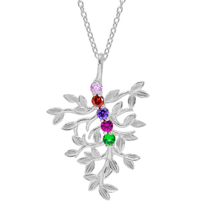 Family Birthstones Tree Necklace