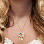 Round-Shaped Family Tree Necklace