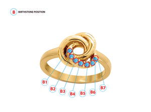 Knot Birthstones Ring