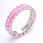 Engraved Name Cubic Zirconia Ring
