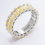 Engraved Name Cubic Zirconia Ring