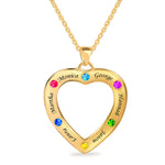 Heart-Shaped Family Pendant