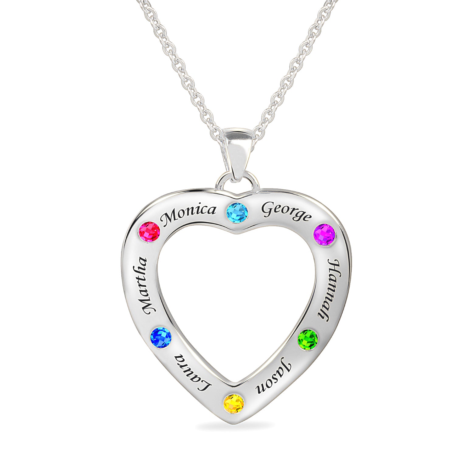 Heart-Shaped Family Pendant