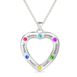 Heart-Shaped Family Pendant