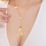 Love Mom with Names Necklace