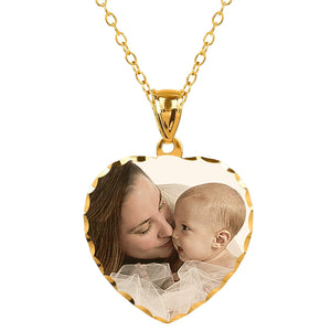 Heart Color Photo Pendant