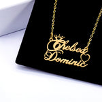 Royal Couple Name Necklace