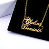Royal Couple Name Necklace