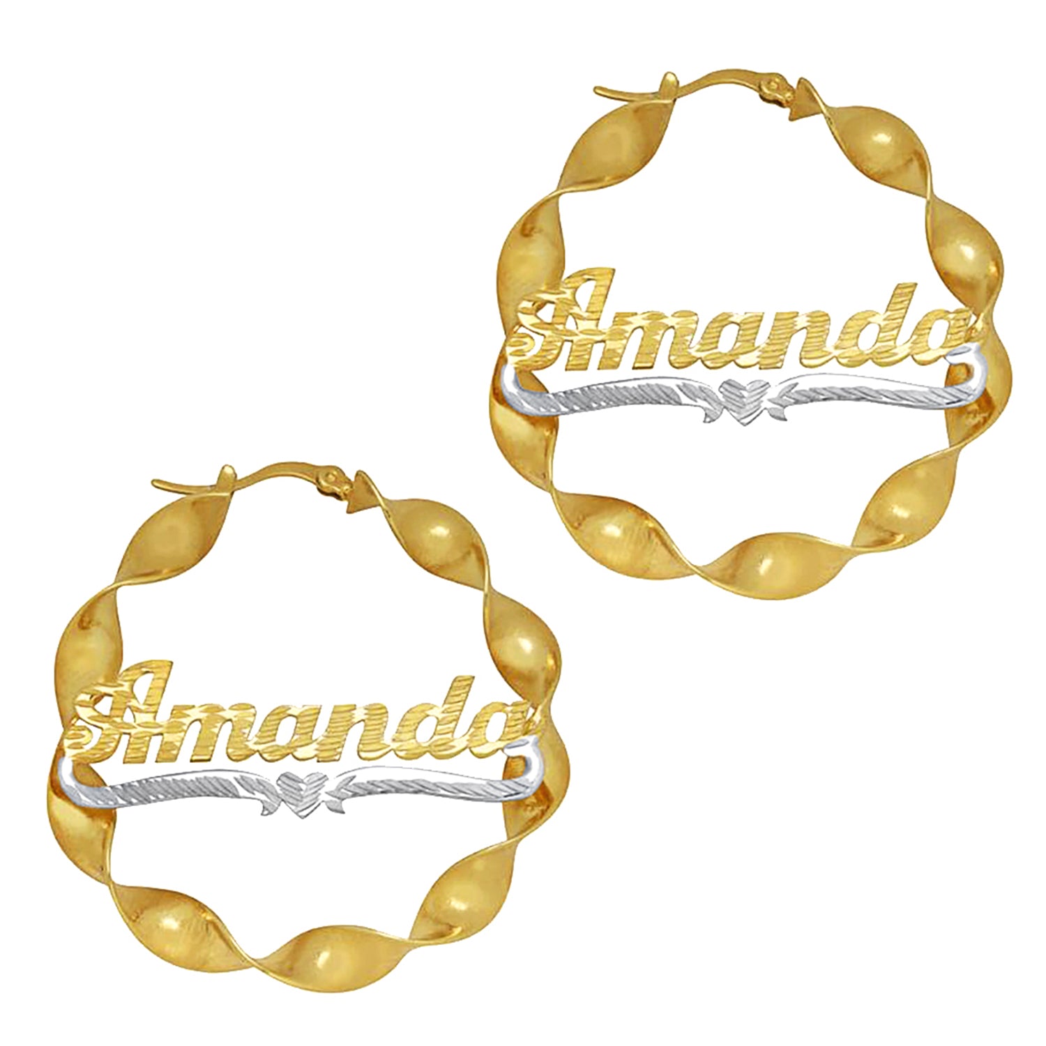 CURLING HOOP EARRING