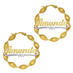 CURLING HOOP EARRING