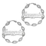 CURLING HOOP EARRING