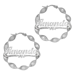 CURLING HOOP EARRING