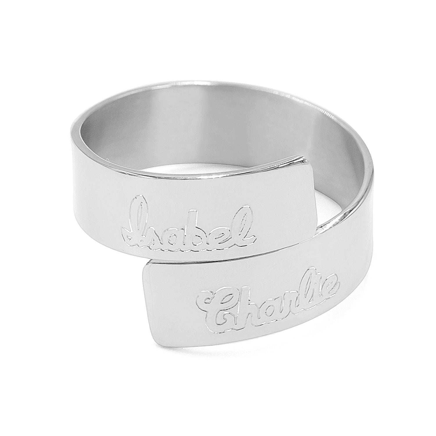 ADJUSTABLE DOUBLE NAME RING