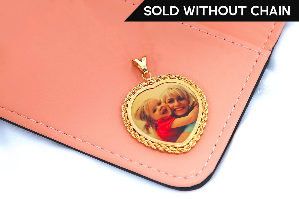 Rope Photo Pendant (no chain)