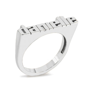 LOWERCASE BLOCK NAME RING