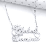 Royal Couple Name Necklace