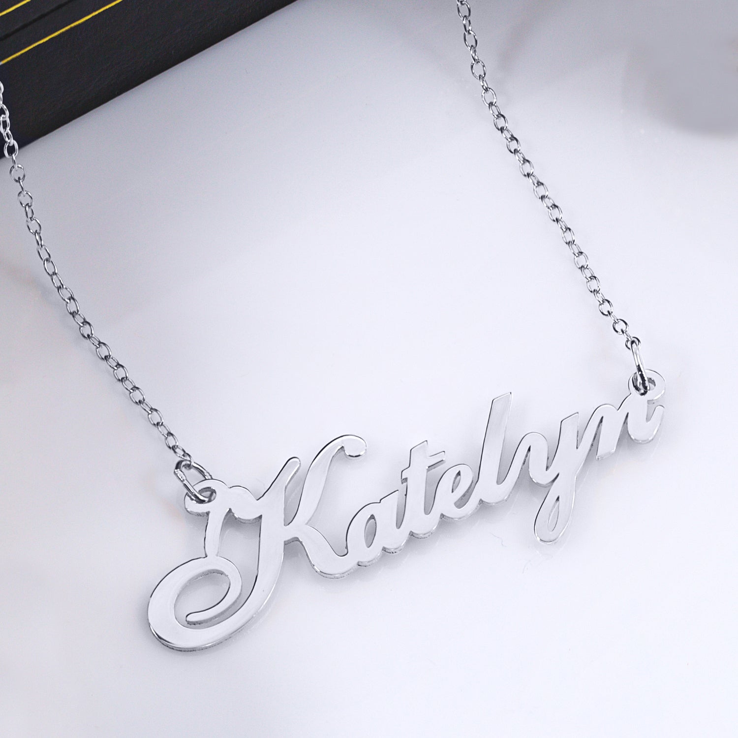 Fancy Script Name Necklace