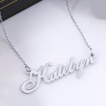 Fancy Script Name Necklace