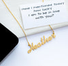 Hand Script Name Necklace
