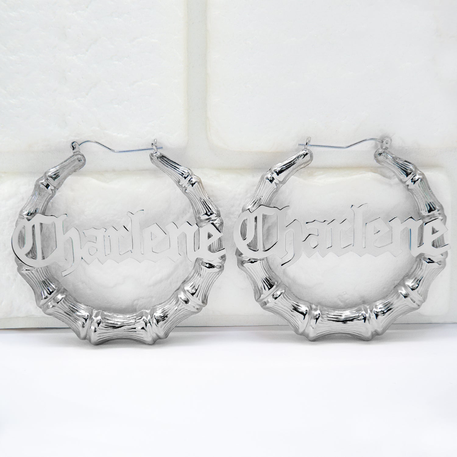 2.25" Old English Bamboo Earrings