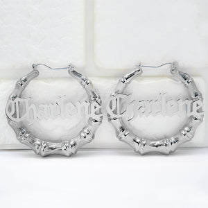 2.25" Old English Bamboo Earrings