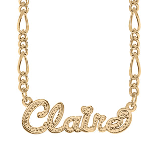 FROSTED SCRIPT NAME NECKLACE