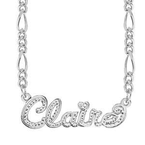 FROSTED SCRIPT NAME NECKLACE