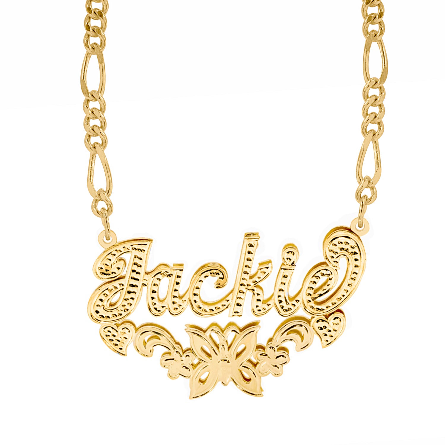 Butterfly Double Name Necklace