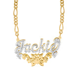 Butterfly Double Name Necklace