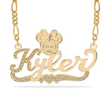 Minnie Mouse Design Single Name Plate