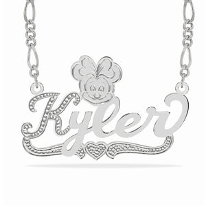 Minnie Mouse Design Single Name Plate