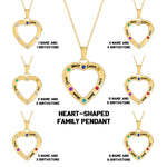 Heart-Shaped Family Pendant