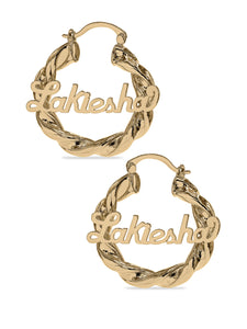 Personalized Script Name Earrings