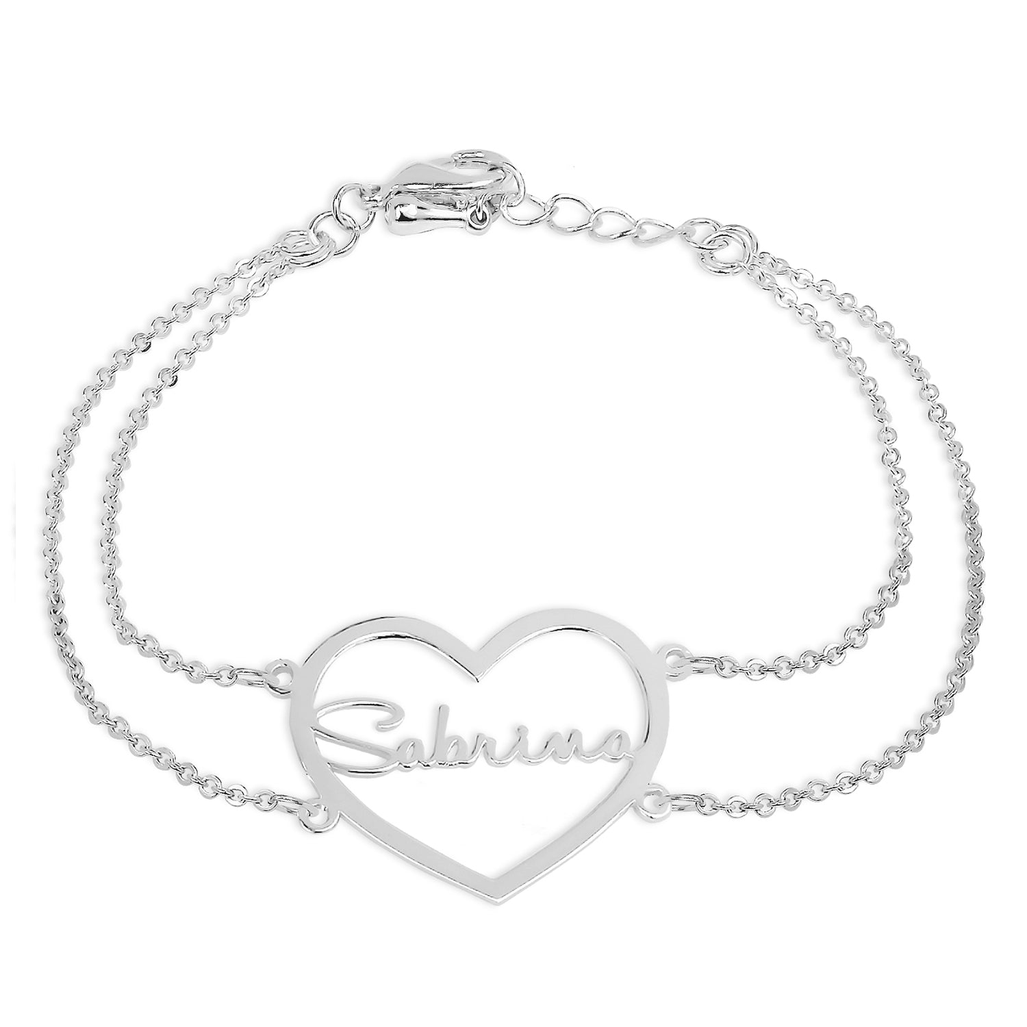 HEART NAMEPLATE BRACELET
