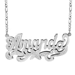 Star Double Plated Name Necklace