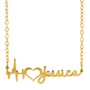 Heartbeat Name Necklace