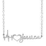 Heartbeat Name Necklace