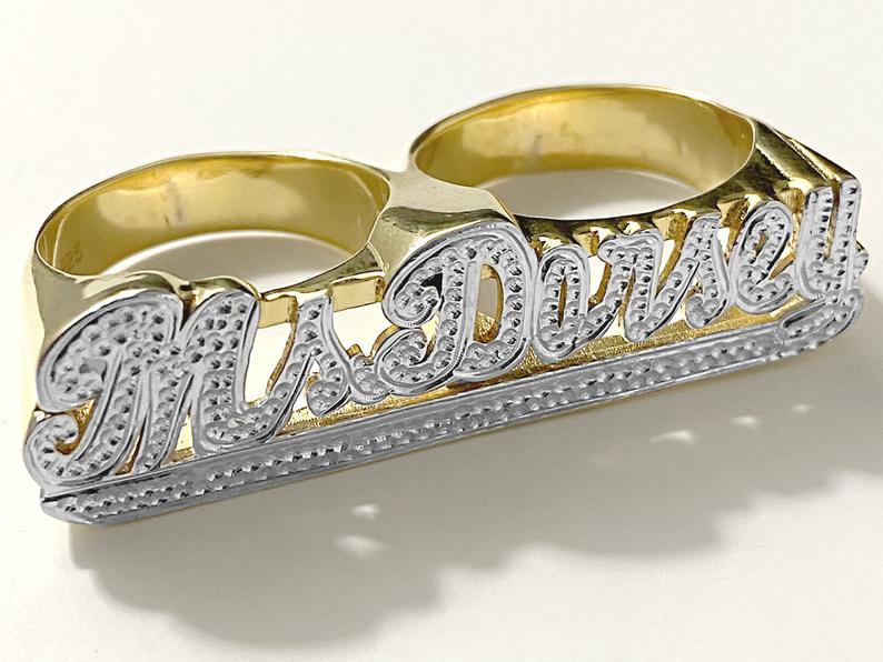 Double Name Ring